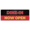 Signmission Dine in Now Open Banner Concession Stand Food Truck Single Sided B-30047 - alternate 1